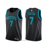 Camiseta Charlotte Hornets Dwayne Bacon NO 7 Ciudad Negro