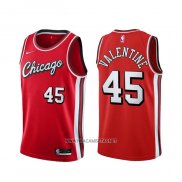 Camiseta Chicago Bulls Denzel Valentine NO 45 Ciudad 2021-22 Rojo