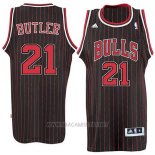 Camiseta Chicago Bulls Jimmy Butler NO 21 Retro Negro