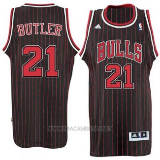 Camiseta Chicago Bulls Jimmy Butler NO 21 Retro Negro