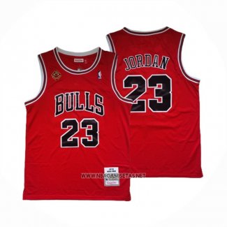 Camiseta Chicago Bulls Michael Jordan NO 23 Mitchell & Ness 1997-98 Rojo