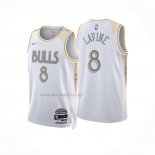 Camiseta Chicago Bulls Zach LaVine NO 8 Ciudad 2024-25 Blanco
