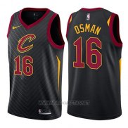 Camiseta Cleveland Cavaliers Cedi Osman NO 16 Statement 2017-18 Negro