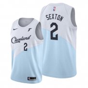 Camiseta Cleveland Cavaliers Collin Sexton NO 2 Earned Azul