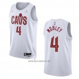 Camiseta Cleveland Cavaliers Evan Mobley NO 4 Association 2022-23 Blanco