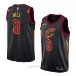 Camiseta Cleveland Cavaliers George Hill NO 3 Statement 2018 Negro