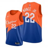 Camiseta Cleveland Cavaliers Larry Nance Jr. NO 22 Ciudad Edition Azul