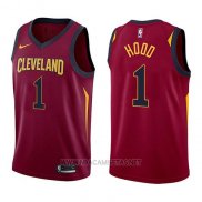 Camiseta Cleveland Cavaliers Rodney Hood NO 1 Icon 2017-18 Rojo