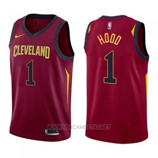 Camiseta Cleveland Cavaliers Rodney Hood NO 1 Icon 2017-18 Rojo