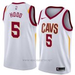 Camiseta Cleveland Cavaliers Rodney Hood NO 5 Association 2018 Blanco