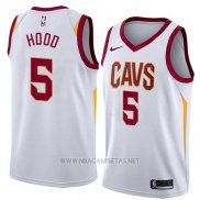 Camiseta Cleveland Cavaliers Rodney Hood NO 5 Association 2018 Blanco