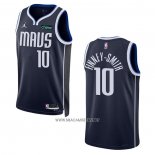 Camiseta Dallas Mavericks Dorian Finney-Smith NO 10 Statement 2022-23 Azul