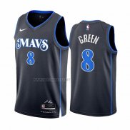 Camiseta Dallas Mavericks Josh Green NO 8 Ciudad 2023-24 Azul