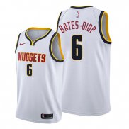 Camiseta Denver Nuggets Keita Bates Diop NO 6 Association 2019-20 Blanco