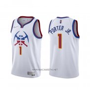 Camiseta Denver Nuggets Michael Porter Jr. NO 1 Earned 2020-21 Blanco