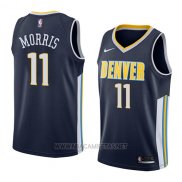 Camiseta Denver Nuggets Monte Morris NO 11 Icon 2018 Azul