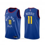 Camiseta Denver Nuggets Monte Morris NO 11 Statement Azul