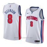 Camiseta Detroit Pistons Henry Ellenson NO 8 Association 2018 Blanco