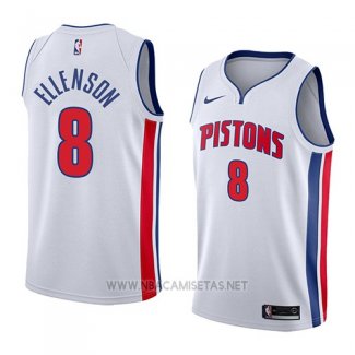 Camiseta Detroit Pistons Henry Ellenson NO 8 Association 2018 Blanco