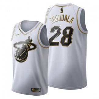 Camiseta Golden Edition Miami Heat Andre Iguodala NO 28 2019-20 Blanco