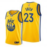 Camiseta Golden State Warriors Draymond Green NO 23 Statement The Bay Oro