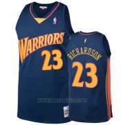 Camiseta Golden State Warriors Jason Richardson NO 23 2009-10 Hardwood Classics Azul