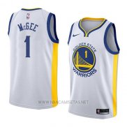 Camiseta Golden State Warriors Javale Mcgee NO 1 Association 2018 Blanco