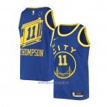 Camiseta Golden State Warriors Klay Thompson NO 11 Hardwood Classics 2020-21 Azul