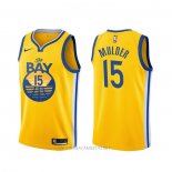 Camiseta Golden State Warriors Mychal Mulder NO 15 Statement Amarillo