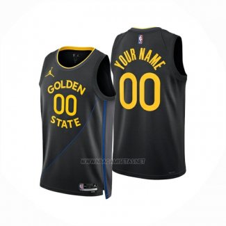 Camiseta Golden State Warriors Personalizada Statement 2024-25 Negro