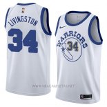 Camiseta Golden State Warriors Shaun Livingston NO 34 Classic 2017-18 Blanco