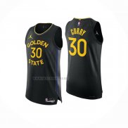Camiseta Golden State Warriors Stephen Curry NO 30 Statement 2024-25 Negro