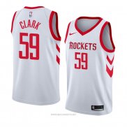 Camiseta Houston Rockets Gary Clark NO 59 Association 2018 Blanco