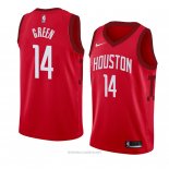 Camiseta Houston Rockets Gerald Green NO 14 Earned 2018-19 Rojo