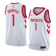 Camiseta Houston Rockets Iman Shumpert NO 1 Association 2018 Blanco