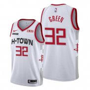 Camiseta Houston Rockets Jeff Green NO 32 Ciudad 2019-20 Blanco