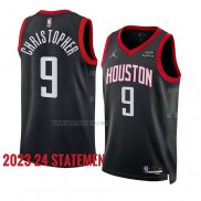 Camiseta Houston Rockets Josh Christopher NO 9 Statement 2023-24 Negro