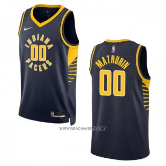 Camiseta Indiana Pacers Bennedict Mathurin NO 00 Icon 2022-23 Azul