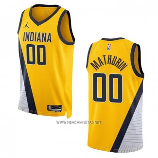 Camiseta Indiana Pacers Bennedict Mathurin NO 00 Statement 2022-23 Amarillo