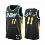 Camiseta Indiana Pacers Bruce Brown JR. NO 11 Ciudad 2023-24 Negro