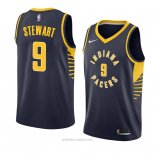 Camiseta Indiana Pacers Elijah Stewart NO 9 Icon 2018 Azul