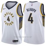 Camiseta Indiana Pacers Victor Oladipo NO 4 Association 2017-18 Blanco