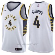 Camiseta Indiana Pacers Victor Oladipo NO 4 Association 2017-18 Blanco