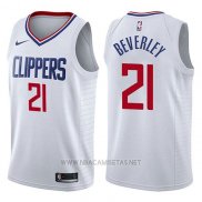 Camiseta Los Angeles Clippers Patrick Beverley NO 21 Association 2017-18 Blanco