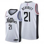 Camiseta Los Angeles Clippers Patrick Beverley NO 21 Ciudad Edition Blanco