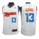 Camiseta Los Angeles Clippers Paul George NO 13 2019-20 Blanco