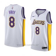 Camiseta Los Angeles Lakers Channing Frye NO 8 Association 2018 Blanco