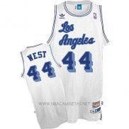 Camiseta Los Angeles Lakers Jerry West NO 24 Retro Blanco