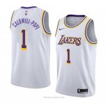 Camiseta Los Angeles Lakers Kentavious Caldwell-Pope NO 1 Association 2018-19 Blanco