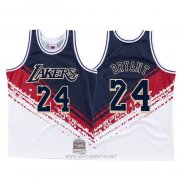Camiseta Los Angeles Lakers Kobe Bryant Independence Day NO 24 Mitchell & Ness Blanco